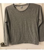 Old Navy Sweat Shirt in Gray with Rhinestones in  Girls Size XL 14 - £9.56 GBP