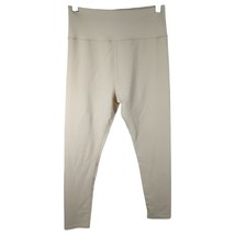 Womens White Cream Corduroy Leggings High Rise Womens Small Capri Creamy - €11,45 EUR