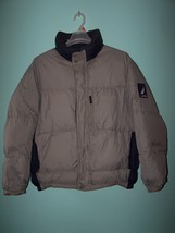 Nautica mens reversible winter jacket coat size L (down and feather) used once - £119.90 GBP