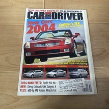 Car &amp; Driver magazine Oct 2003 Cadillac XLR 2004 new cars Bentley Continental GT - £7.02 GBP