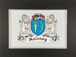 Maloney Irish Coat of Arms Print - Frameable 9&quot; x 12&quot; - $24.00