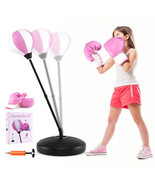 Kids Adjustable Stand Punching Bag Toy Set with Boxing Glove and Base-Pi... - $1,911.92 MXN