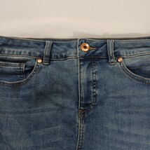 Tribal Denim RN#143728 Women's Blue Cotton Blend Front Slit Denim Skirt Size 8 image 10