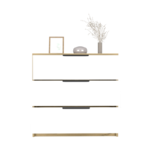 3 Drawers Dresser Maryland, Superior Top - White / Pine - £162.13 GBP