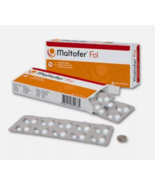 1 X Original MALTOFER FOL CHEWABLE TABLETS 30&#39;S  For Iron Deficiency - €16,34 EUR