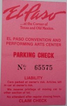 Vintage El Paso Parking Claim Check  - $1.99
