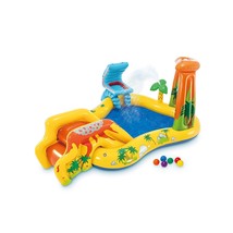 Intex Dinosaur Inflatable Play Center, 98in X 75in X 43in, for Ages 2+ - £70.00 GBP