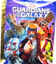 Little Golden Book Marvel Guardians of the Galaxy by John Sazaklis Disney 2016 - $4.50