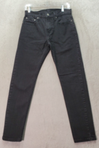 Levi&#39;s Strauss &amp; Co. 511 Jeans Boys Size 28 Black Denim Flat Front Straight Leg - £14.45 GBP
