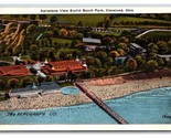Aeroplane VIew Euclid Beach Park Cleveland Ohio OH UNP Unused WB Postcar... - $3.91