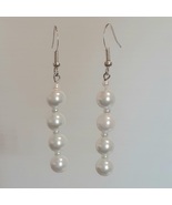 Dangle pearl earrings - £7.06 GBP