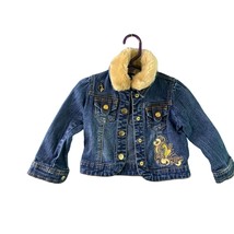 Baby Phat Girls Infant Baby Size 18 months Button Up Jeans Jacket Fur Co... - £30.96 GBP