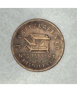 1863 ~ J. Pritzlaff &amp; CO Hardware &amp; Stoves Civil War Token ( R-5! ) Milw... - £130.46 GBP