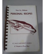 Vintage Cook Book Personal Recipes St Paul&#39;s Methodist Church Ponca City OK - $13.06
