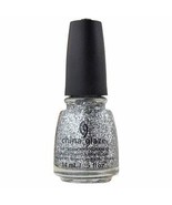 China Glaze Nail Polish Glitter Bling - 1423 Silver Of Sorts - 0.5 fl oz... - $167.87 MXN