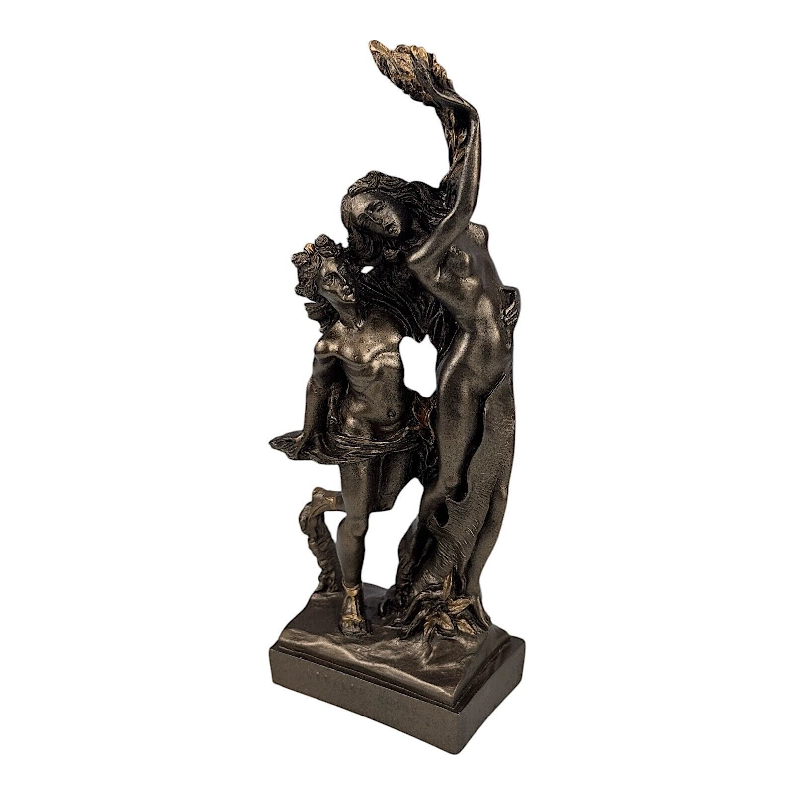 Apollo & Daphne Bernini Greek Roman Nude God Cast Alabaster Statue Bronze Effect Item image 8