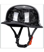 Motorcycle Retro Half Face Helmet Carbon Fiber 1/2 Helmets for Curiser C... - €84,83 EUR