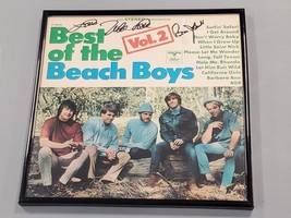 Beach Boys Signed Framed Best Of Vinyl Record Album In Person Palace Theater - £139.83 GBP