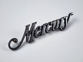 Vintage Mercury Script Chrome Car Emblem Ford Motor Company - £14.86 GBP