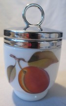 Vtg Royal Worcester China Evesham Egg Coddler Peach Blackberry - £12.01 GBP
