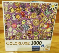 Colorluxe 1,000 Piece Puzzle Maximum Color Premium Puzzle-Antique Jewelry - £74.91 GBP