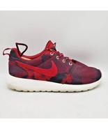 NIKE Roshe Run Camo Sneakers in Red Black (Women&#39;s Size 8) 599432-600 - £25.99 GBP