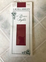 new! Vintage Laura Ashley 15 Denier Scarlet Tights 100% Nylon Hips sz 34-42 - $24.73