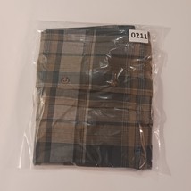 Puritan Button Up Long Sleeve Men's Plaid Green Shirt Spread Collar Size Large image 14