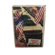 VTG 1954 Topps Scoops # 47 Armistice Signed Card World War II - £32.14 GBP