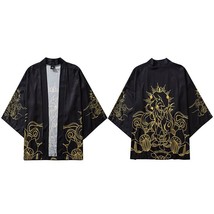 Japanese Kimono Jacket  Fairy Dog Harajuku 2022 Hip Hop Men Japan Streetwear Jac - £73.02 GBP