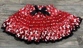 Disney Parks Minnie Mouse Skirt Skort Layered Ruffled Girls Medium 7-8 D... - $14.85