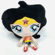Justice League Wonder Woman Big Head Pillow Plush Six Flags 7&quot; Stuffed D... - $16.82