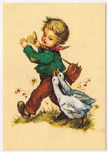Postcard Hummel Boy Followed By Geese Germany - £2.28 GBP