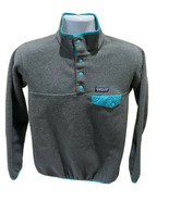 Patagonia Women’s Synchilla Snap-T Fleece Pullover Gray Teal Size Small EUC - $68.51 CAD