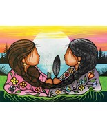 Sharing Knowledge by Jackie Traverse, Indigenous Artist - $24.99+
