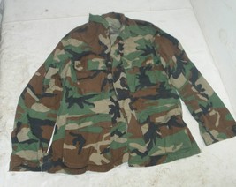 US Army Military Woodland Camouflage “Combat” Jacket/Coat - Size Medium Regular - $17.99