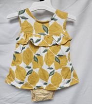 Baby Girls' 6 Months Lemon Romper Just One You Carter's Yellow New w/Tags image 2