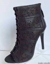 New Alice + Olivia Gale Leather Laser Cut Lace Up Booties - Msrp $495.00! - £120.23 GBP