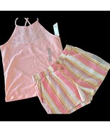 OshKosh B’gosh ~ Girl&#39;s Size 14 ~ Cotton Blend ~ Sleeveless Tank Top &amp; S... - $456.69 MXN