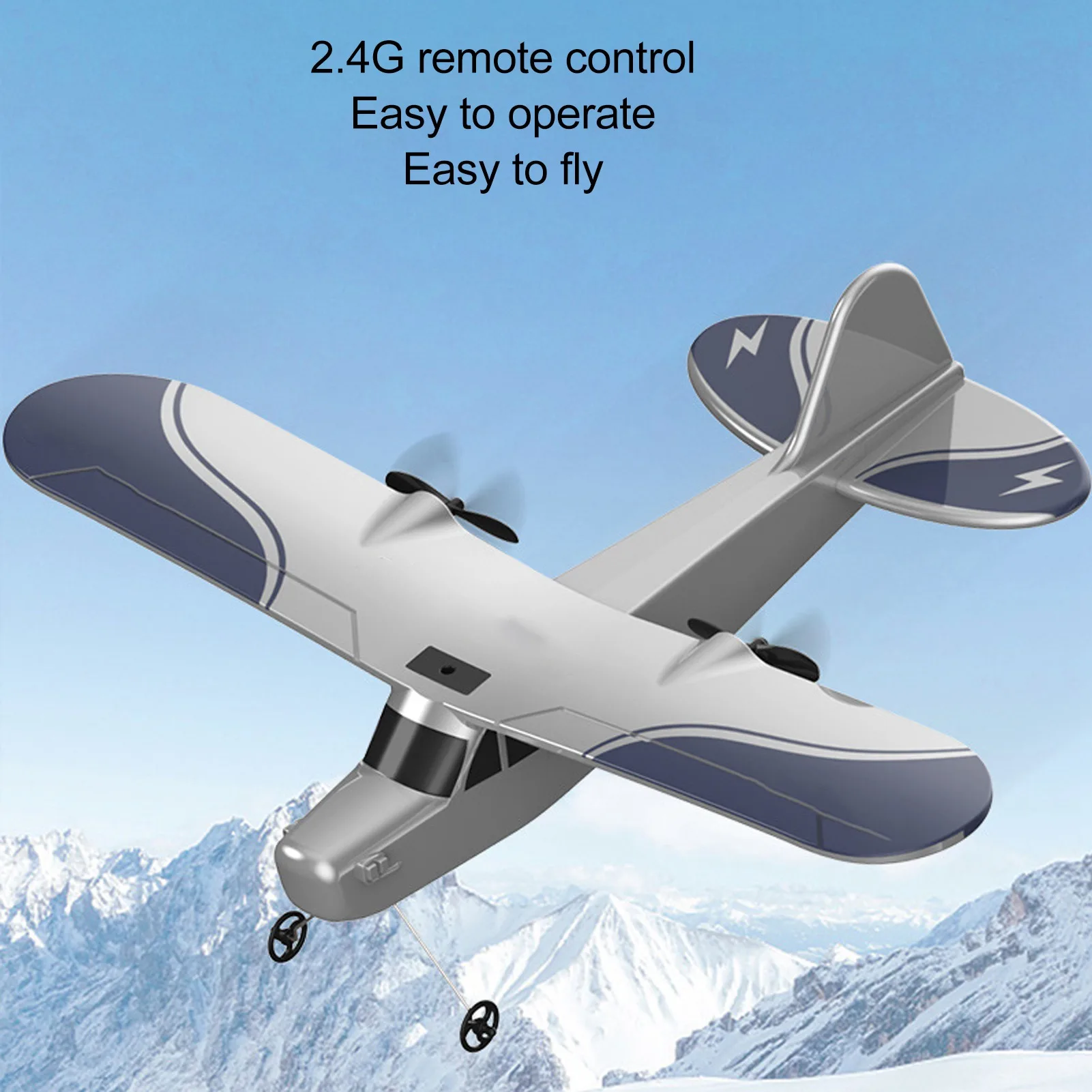 RC Plane Durable RC Glider Remote Control Airplane Fixed Wing Aircraft Jet With - £29.80 GBP+