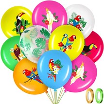 50 Pcs Hawaiian Party Balloon Decorations, Aloha Tropical Luau Party Latex Ballo - £13.31 GBP