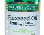 Nature&#39;s Bounty Flaxseed Oil 1200mg - 540 mg Omega 3 125 softgels 10/202... - $15.90