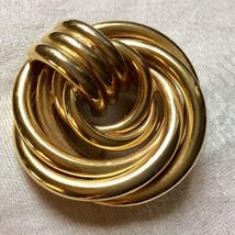 Kirks Folly Gold Infinity Knot Circle Pin - £27.54 GBP