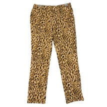 CHICO&#39;S So Slimming Girlfriend Cheetah Animal Print Stretch Ankle Jeans ... - $21.29