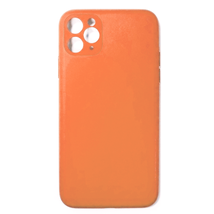 for iPhone 11 Pro 5.8&quot; Slim TPU Leather Case Cover ORANGE - £4.59 GBP