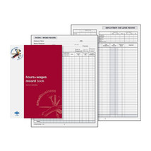 Zions Hours &amp; Wages Record Book Business Essential (Small) - £17.04 GBP