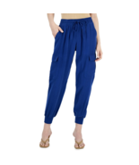INC International Concepts Women&#39;s Pull-on Utility Jogger Pants Sz L Blu... - $432.59 MXN
