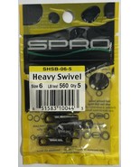 SPRO Heavy Swivel Size 6 Package of 5 560Lb Test - €10,48 EUR