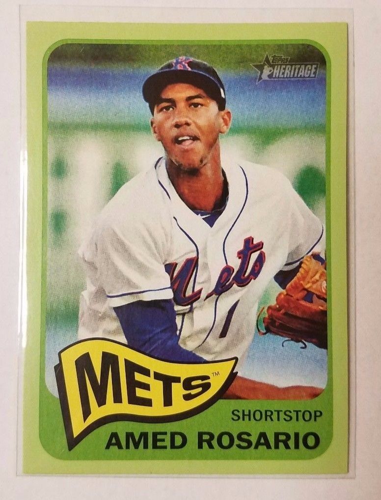 2014 Topps Heritage Minor League Edition Green #56 Amed Rosario New York... - $109.99