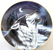 Franklin Mint Wolf Collector Plate Cry At Midnight Cassandra Graham IWC - £14.77 GBP
